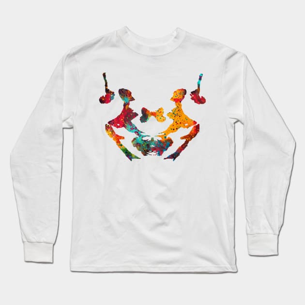 Rorschach inkblot test Long Sleeve T-Shirt by erzebeth